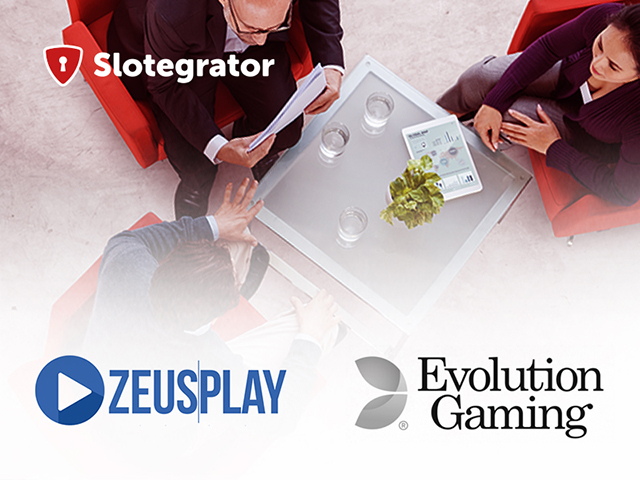 Slotegrator’s newly made partners – Evolution Gaming and ZeusPlay
